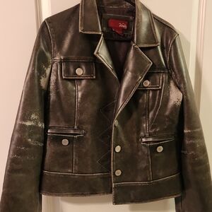 Vanity Women's Charcoal Leather Jacket